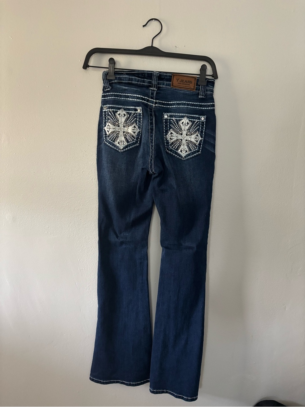 Embellished Dark Blue Women's Jeans